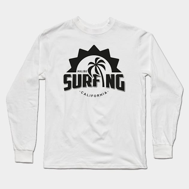 Surfing California Long Sleeve T-Shirt by Dosunets